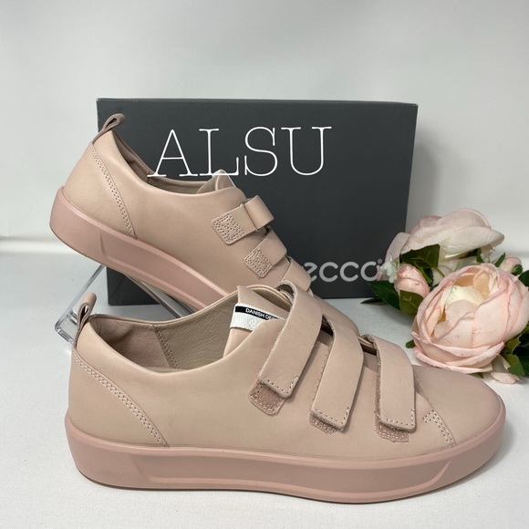 🌸 SALE 🌸 ECCO Soft 8 Ladies Strap Sneakers Rose Dust AUTHEN Size 440513 01118 - Picture 5 of 8